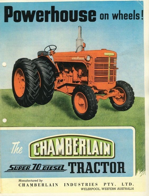 Tracteurs Chamberlain : Publicité