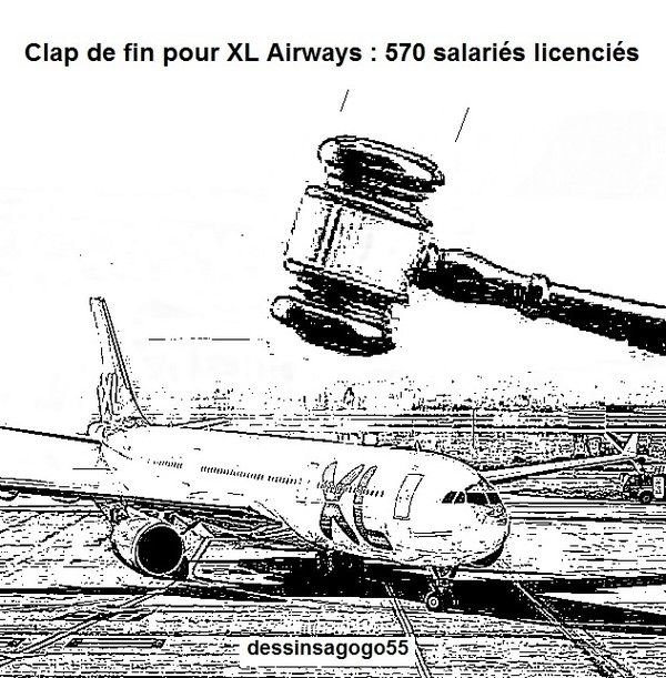 Clap de fin pour XL Airways : 570 salariés licenciés
