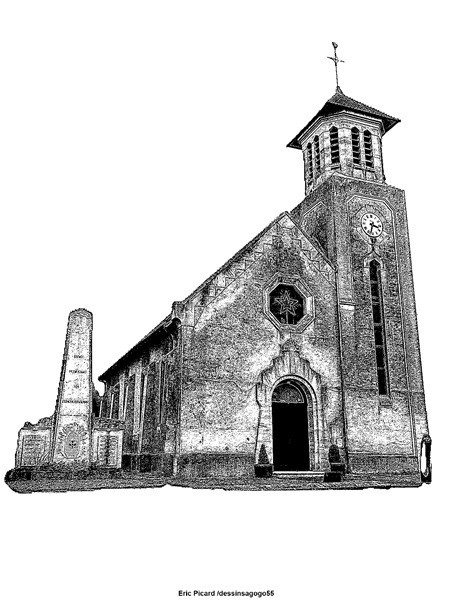 Vacherauville : L'église Saint-Martin