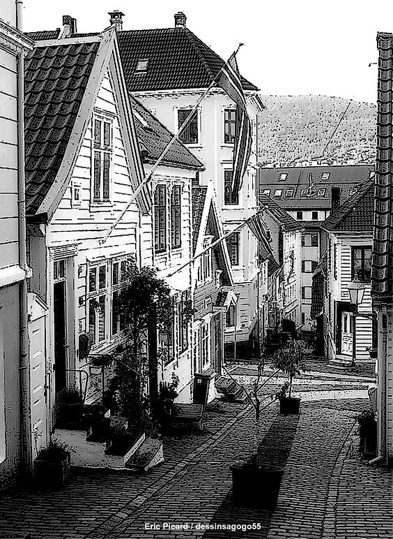 Bergen (Norvège) : dessinsagogo55