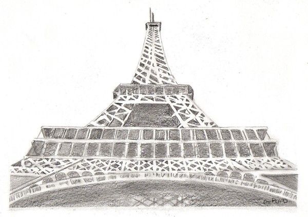 Tour Eiffel Paris : Dessin