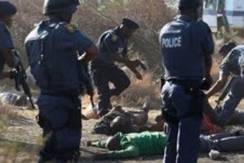 Massacre des mineurs à Marikana (2012)