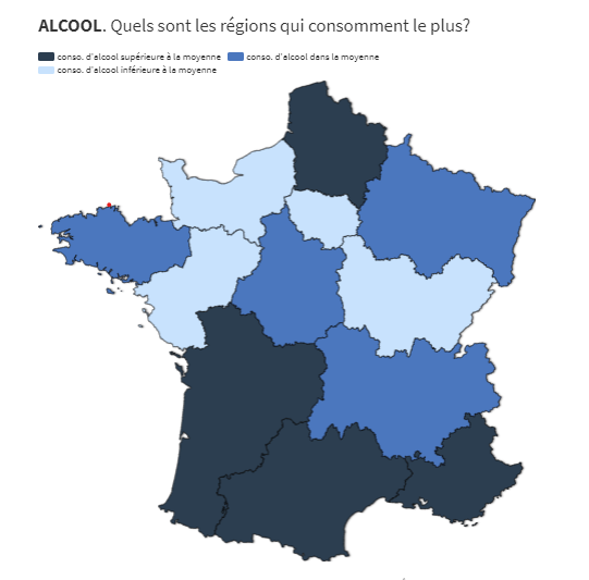 Dans quelles régions boit-on le plus d'alcool en France?