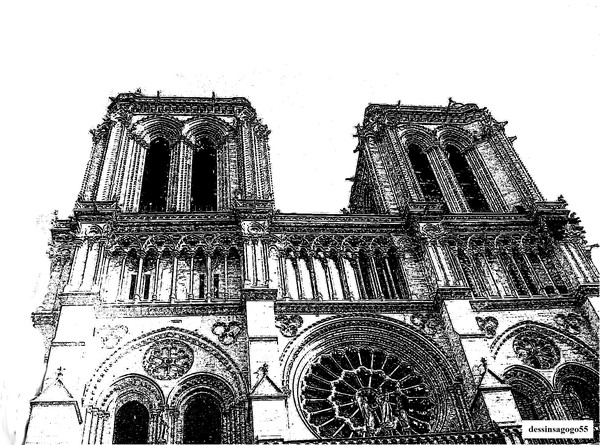 Notre Dame de Paris : dessinsagogo55