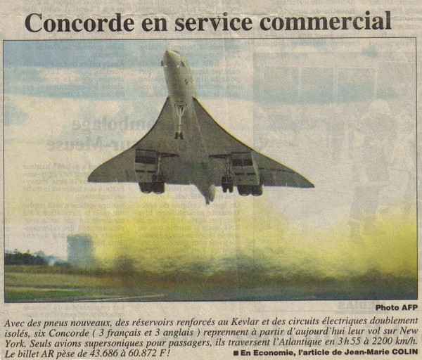 Concorde en service commercial