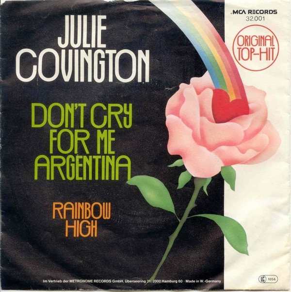 Julie Covington : Don't Cry For Me Argentina