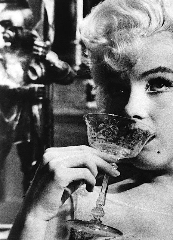 Marilyn Monroe sur le tournage de Some Like It Hot , 1958