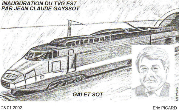 Inauguration du TGV Est par J.C Gayssot