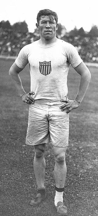 Jim Thorpe aux Jeux de 1912.