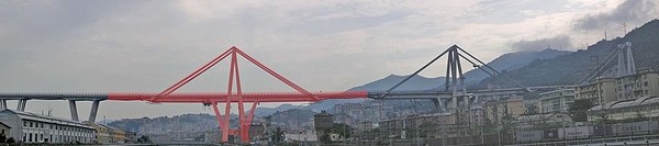 Pont Morandi : Effondrement partiel en 2018