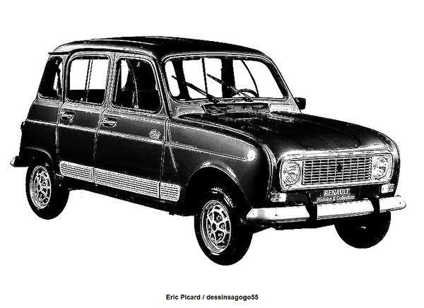 Renault R4 : dessinsagogo55