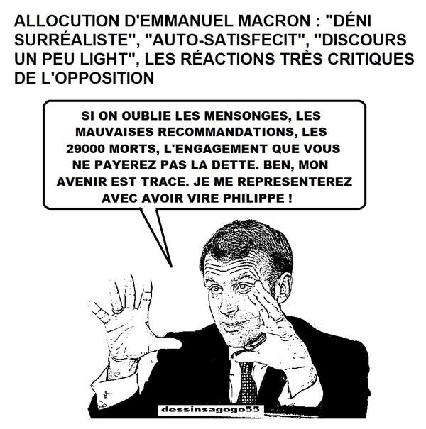 Macron : "déni surréaliste", "auto-satisfecit", "discours...