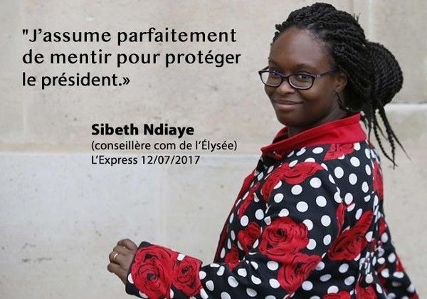 Sibeth Ndiaye : Le mensonge toujours