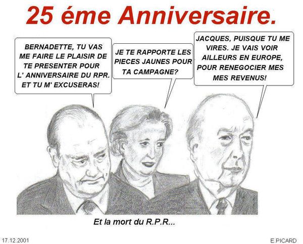 25 éme anniversaire du RPR en 2001