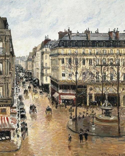 Camille Pissarro : Rue Saint-Honoré dans l'après-midi