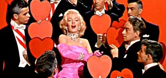 Marilyn among the hearts…
