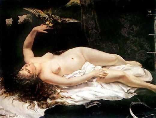 Gustave Courbet (la femme au perroquet)