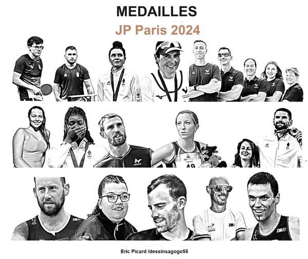 Médalles françaises JP Paris 2024 en image page 2