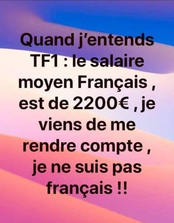 Salaire moyen français
