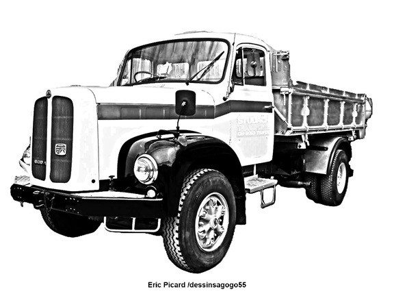 Saurer. D330-B 4X4, Tipper