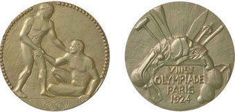JO 1924 Paris : Tableaux des médailles par pays