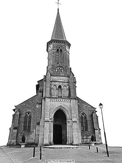 Mangiennes : L'église Saint-Rémy