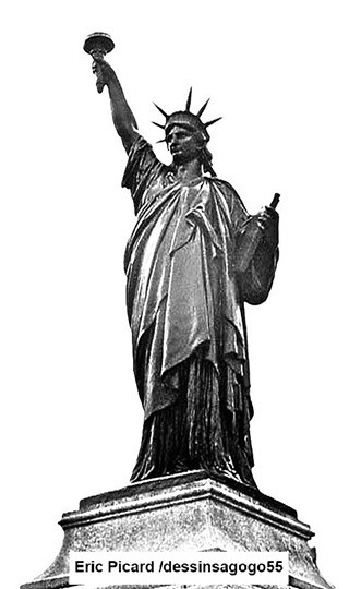 Statue de la liberté de Bartholdi à Poitiers